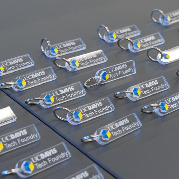 UC Davis Tech Foundry Keychains